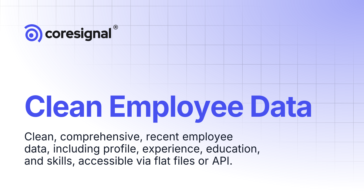 Clean Employee Data | Coresignal Docs